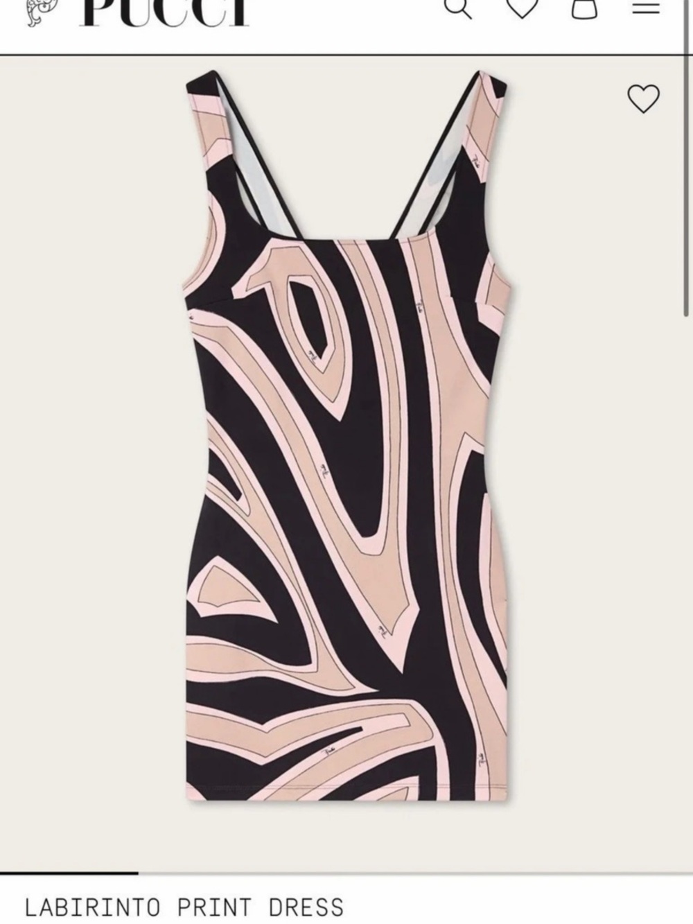 Pucci Labirinto Print Dress Abstract Mini Dress